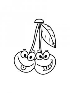 Cherry coloring page 5 - Free printable