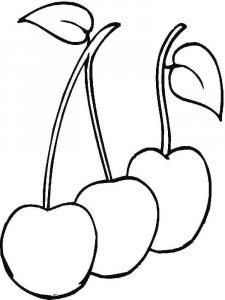 Cherry coloring page 25 - Free printable
