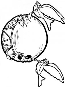 Coconut coloring page 12 - Free printable