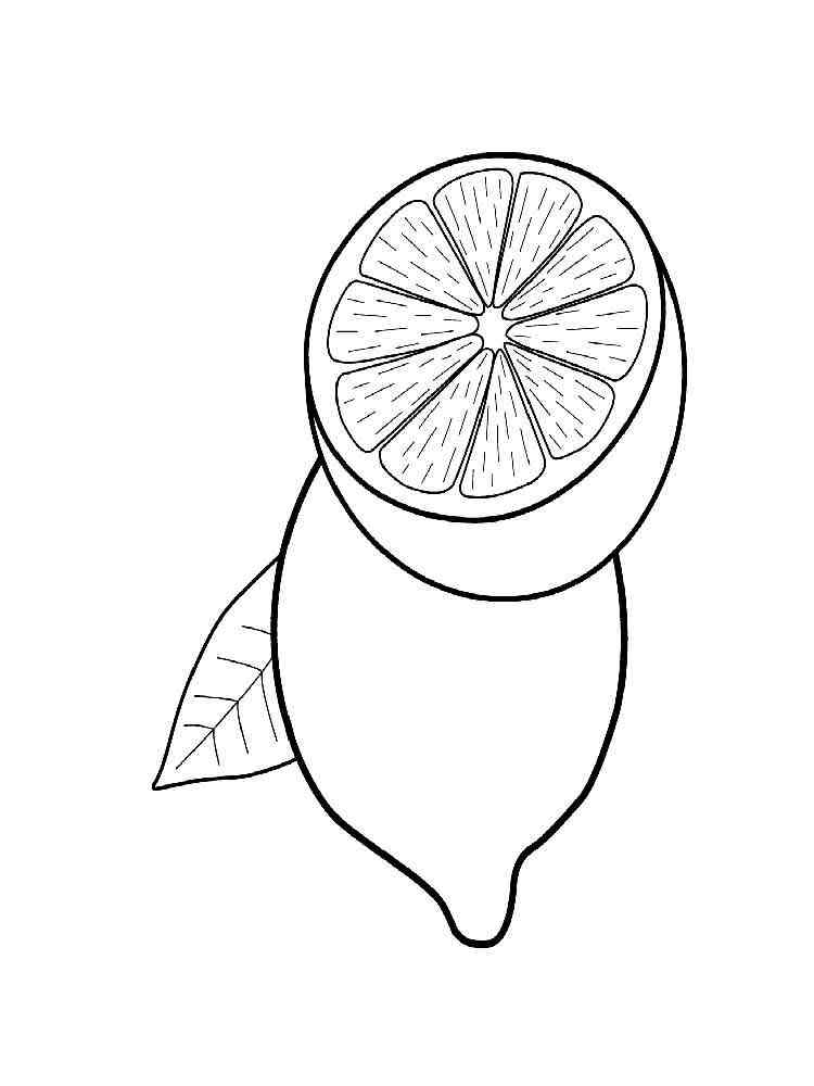Lemon Coloring Page Lemon Coloring Page Coloring Page