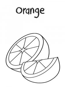 Orange coloring page 1 - Free printable