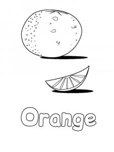 Orange coloring page 11 - Free printable