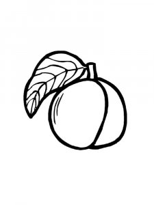 Peach coloring page 17 - Free printable