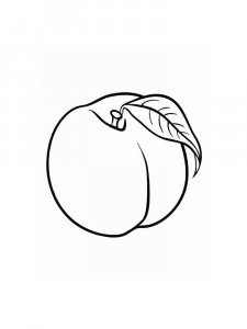 Peach coloring page 18 - Free printable
