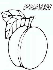 Peach coloring page 6 - Free printable
