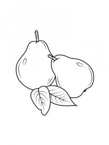Pear coloring page 10 - Free printable