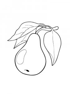 Pear coloring page 9 - Free printable