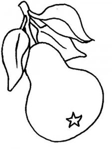 Pear coloring page 32 - Free printable