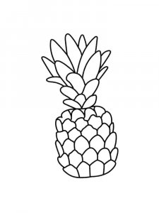 Pineapple coloring page 1 - Free printable