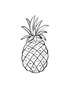 Pineapple coloring page 11 - Free printable