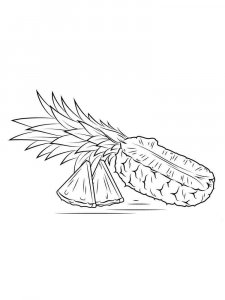 Pineapple coloring page 12 - Free printable