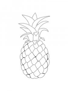 Pineapple coloring page 13 - Free printable