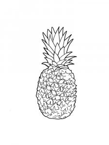 Pineapple coloring page 14 - Free printable