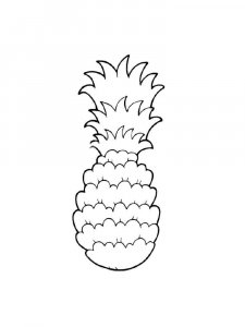Pineapple coloring page 15 - Free printable