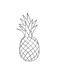 Pineapple coloring page 17 - Free printable