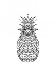 Pineapple coloring page 19 - Free printable