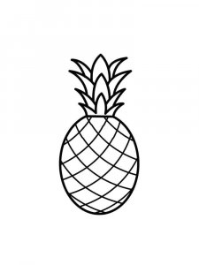 Pineapple coloring page 20 - Free printable