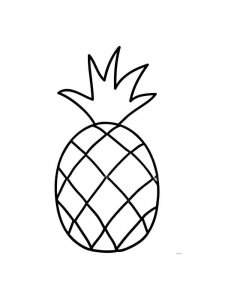 Pineapple coloring page 9 - Free printable