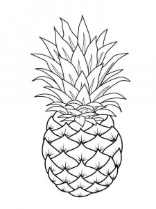 Pineapple coloring page 23 - Free printable