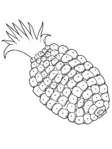 Pineapple coloring page 35 - Free printable
