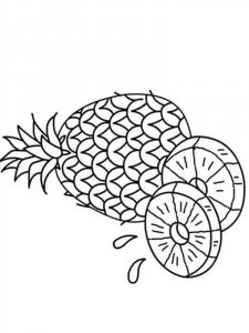 Pineapple coloring page 25 - Free printable
