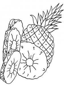 Pineapple coloring page 27 - Free printable
