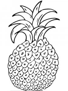 Pineapple coloring page 29 - Free printable