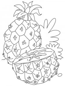Pineapple coloring page 30 - Free printable