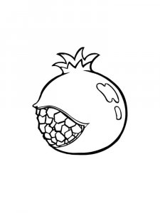 Pomegranate coloring page 3 - Free printable