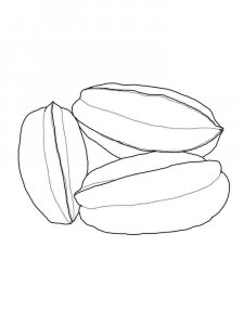 Star fruit coloring page 7 - Free printable