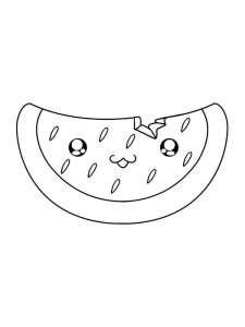 Watermelon coloring page 25 - Free printable
