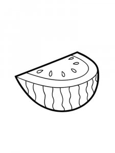 Watermelon coloring page 20 - Free printable
