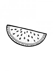 Watermelon coloring page 22 - Free printable