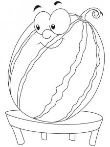 Watermelon coloring page 11 - Free printable