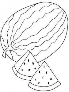 Watermelon coloring page 12 - Free printable