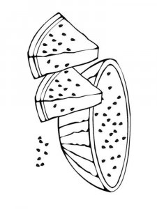 Watermelon coloring page 8 - Free printable