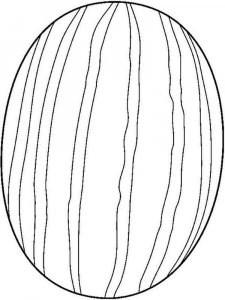 Watermelon coloring page 9 - Free printable