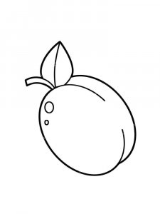 Plum coloring page 6 - Free printable