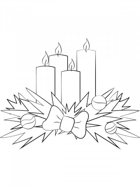 Advent Coloring Page Free Printable