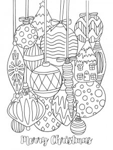 Christmas Ornament coloring page 10 - Free printable