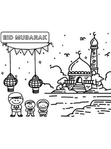 Eid al Fitr coloring page 8 - Free printable