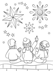 Guy Fawkes Night coloring page 3 - Free printable