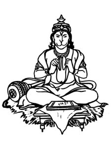Hanuman Jayanti coloring page 10 - Free printable