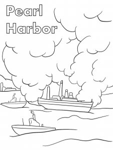 Pearl Harbor Day coloring page 3 - Free printable