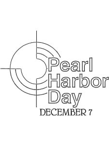 Pearl Harbor Day coloring page 4 - Free printable