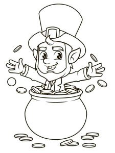 Pot of Gold coloring page 3 - Free printable