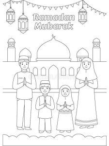 Ramadan coloring page 3 - Free printable