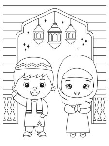 Ramadan coloring page 4 - Free printable