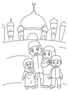 Ramadan coloring page 8 - Free printable