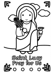Saint Lucys Day coloring page 6 - Free printable